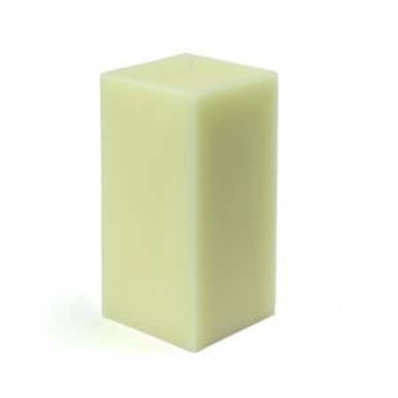 Zest Candle Zest Candle CPZ-152-12 3 x 9 in. Ivory Square Pillar Candle -12pcs-Case - Bulk CPZ-152_12